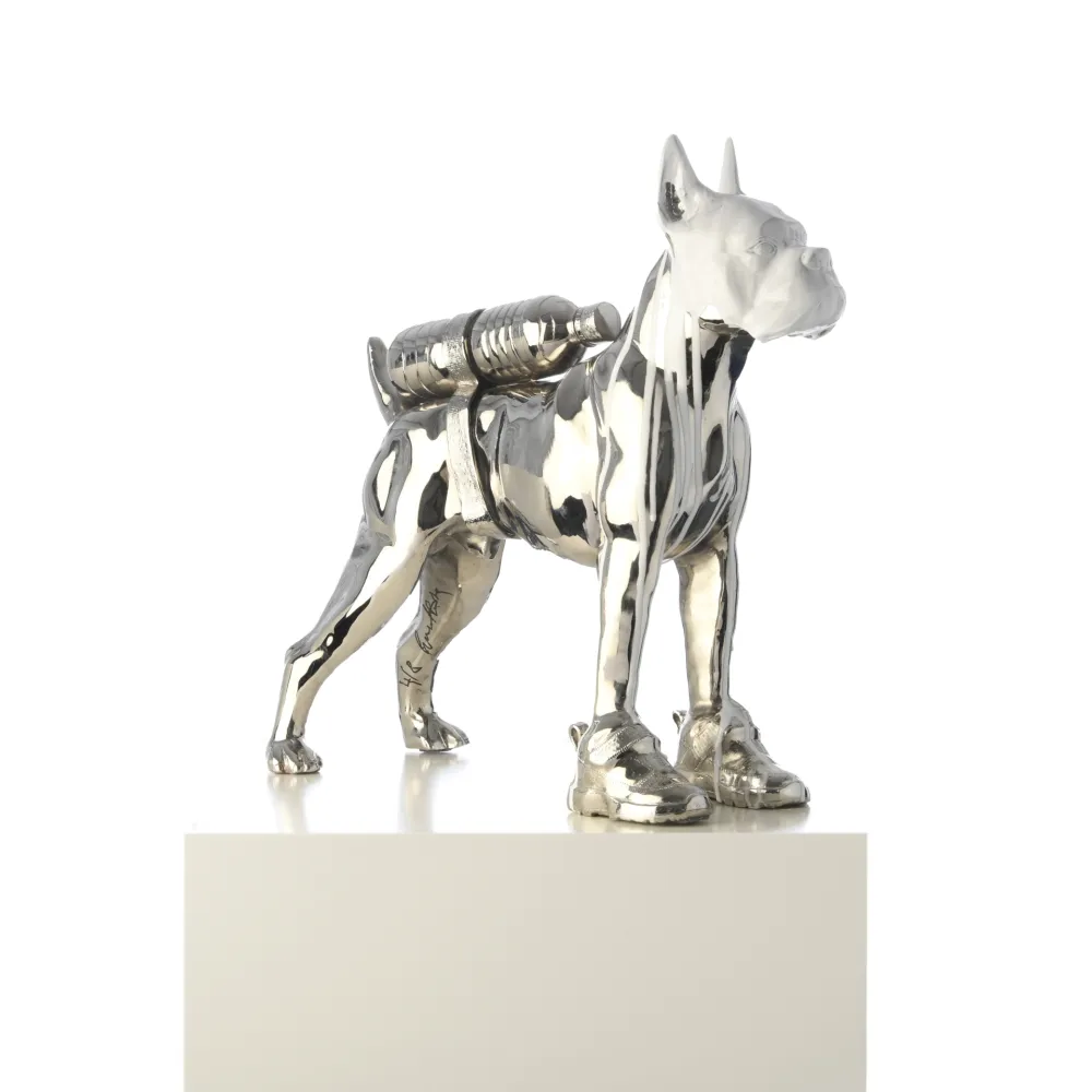 Многоэкземплярное Произведение Sweetlove - Cloned Bulldog with petbottle & shoes (white head)