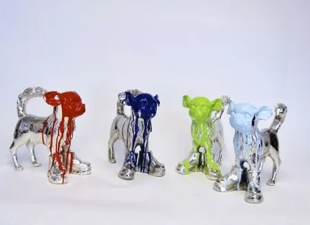 Многоэкземплярное Произведение Sweetlove - Cloned Silver plated Chihuahua