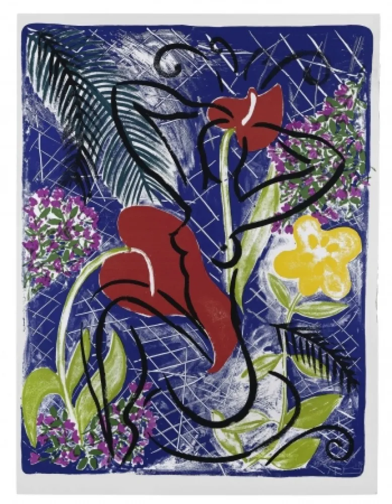 Сериграфия Szczesny - Red Flowers