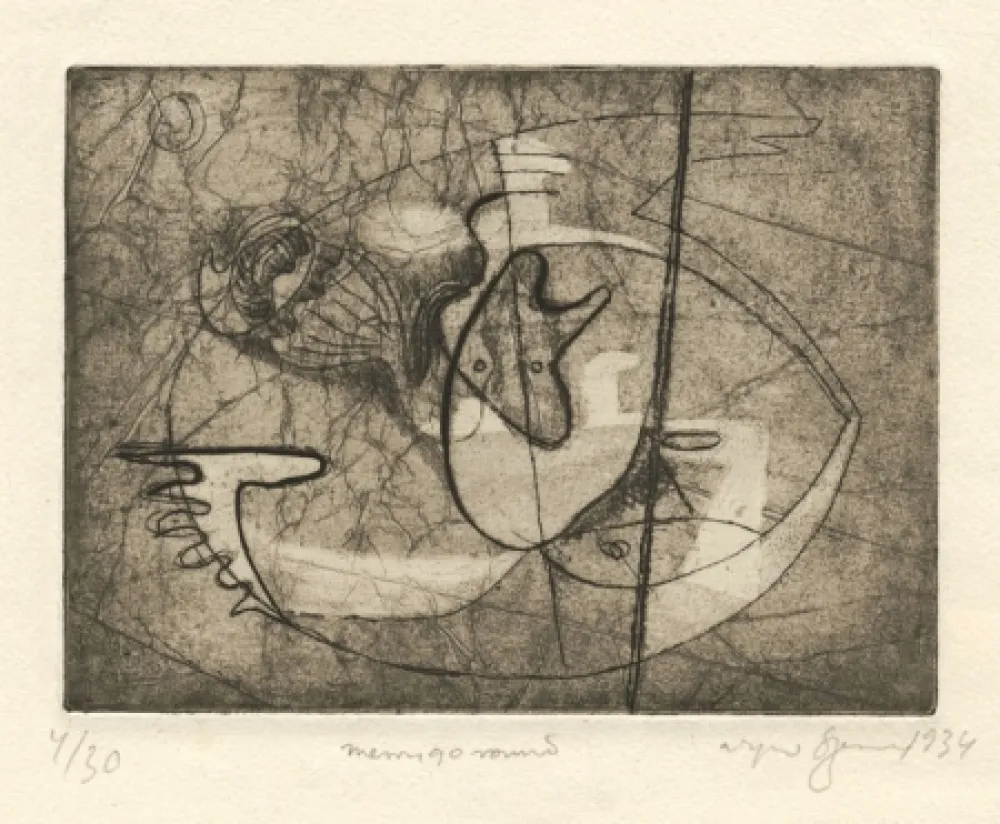 Офорт Szenes - Merry Go Round