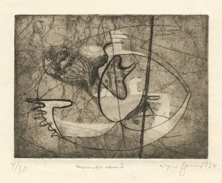 Офорт Szenes - Merry Go Round