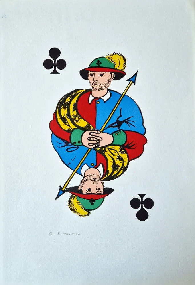 Литография Tabusso - Fante di fiori