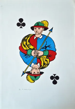 Литография Tabusso - Fante di fiori