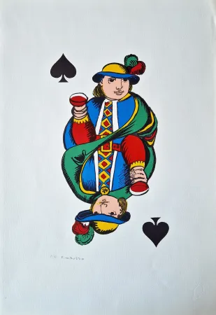 Литография Tabusso - Fante di picche