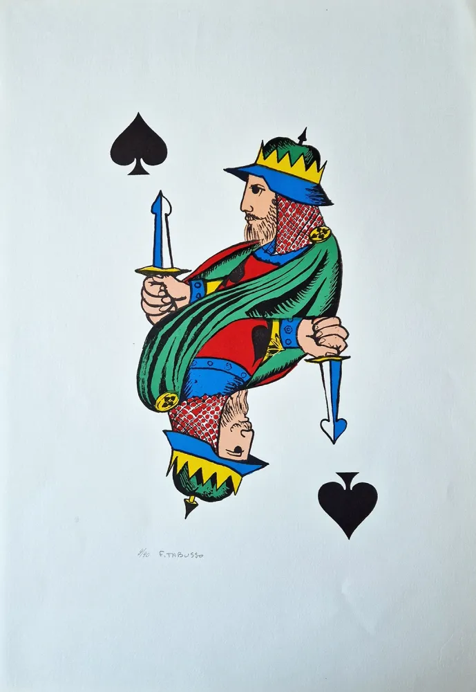Литография Tabusso - Re di picche