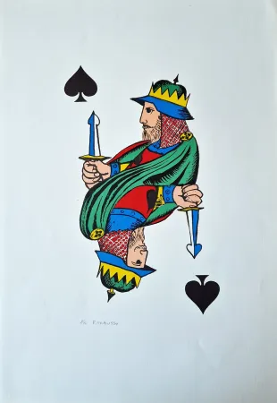 Литография Tabusso - Re di picche