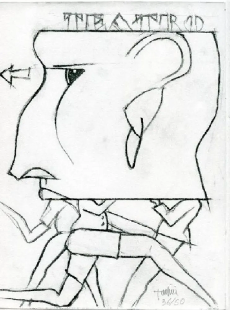 Офорт Tadini - Senza titolo