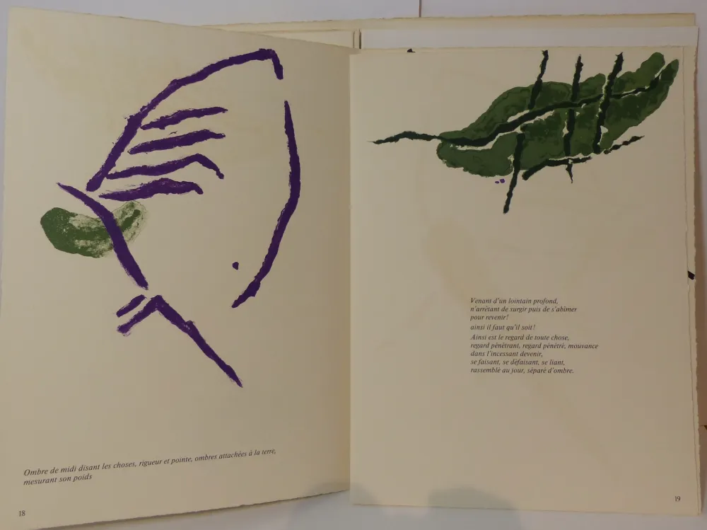 Литография Tal Coat - Derrière le Miroir. N°199. Deluxe, signé. 