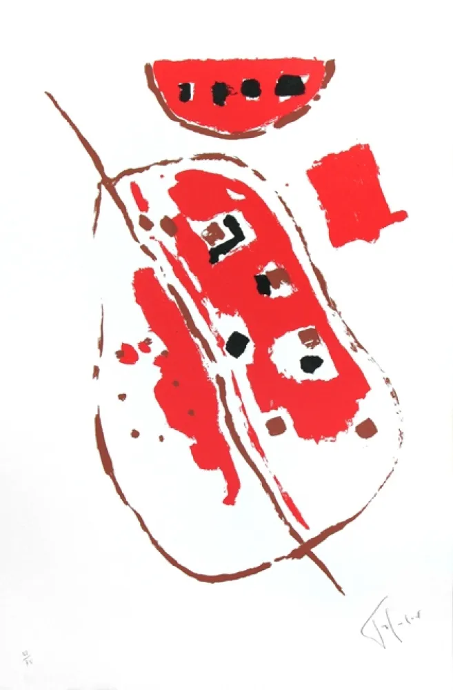 Литография Tal Coat - Menton