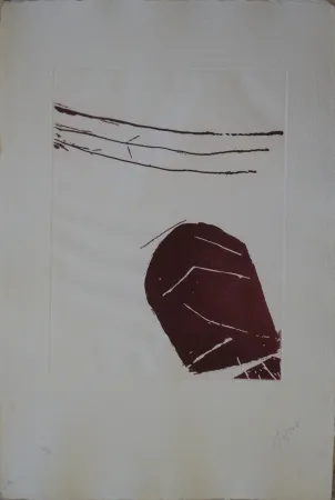 Офорт И Аквитанта Tal Coat - Planche de l'almanach