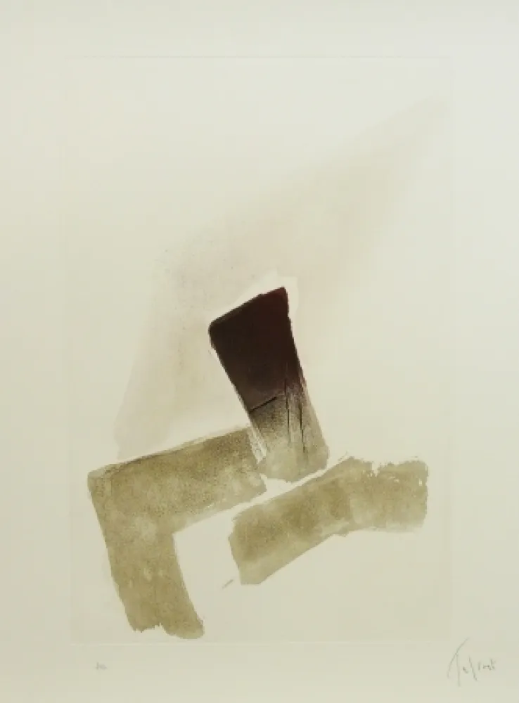 Офорт И Аквитанта Tal Coat - Telle la hache