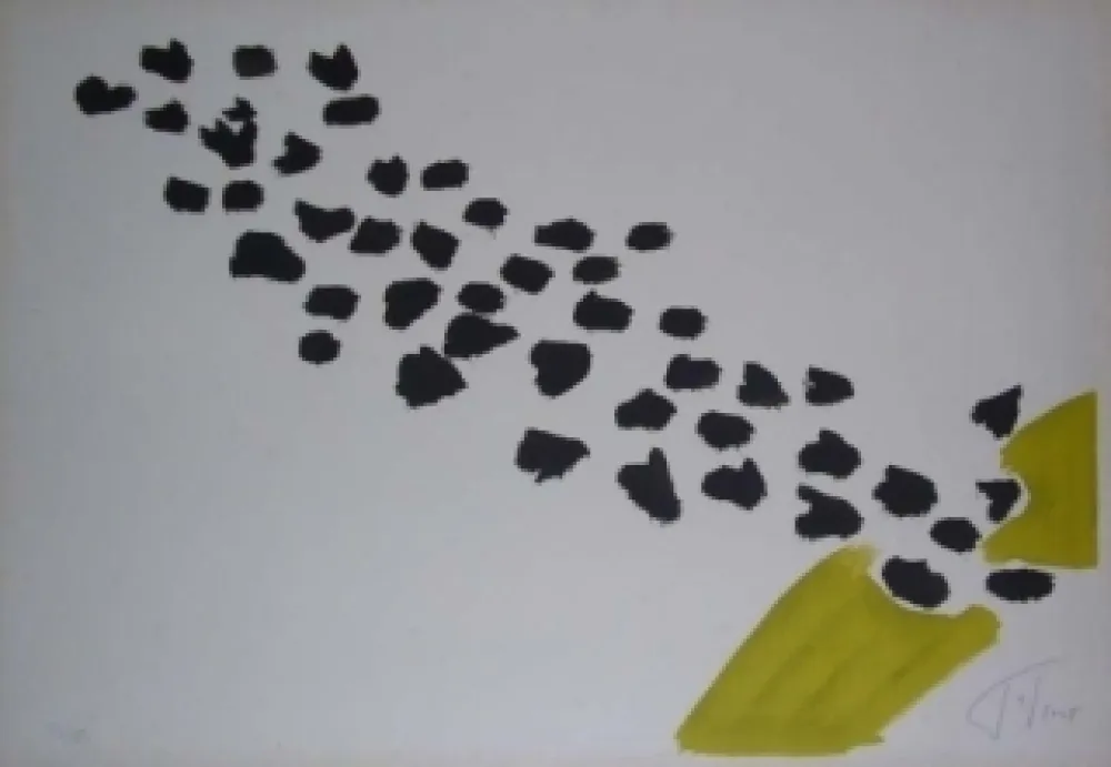 Литография Tal Coat - VOL D'OISEAUX II