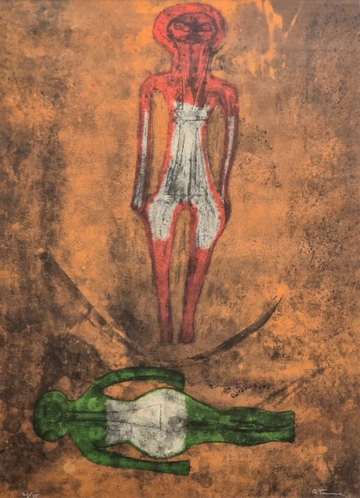 Литография Tamayo - Dos Figuras