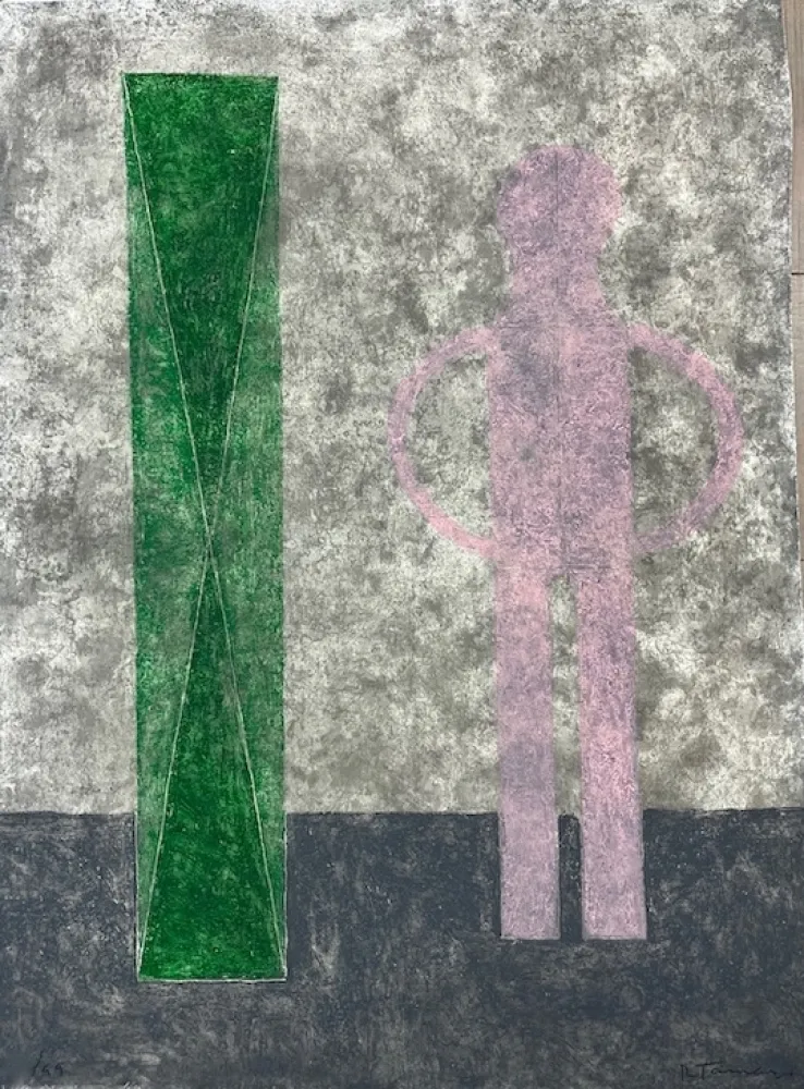 Офорт Tamayo - Hombre en rosa