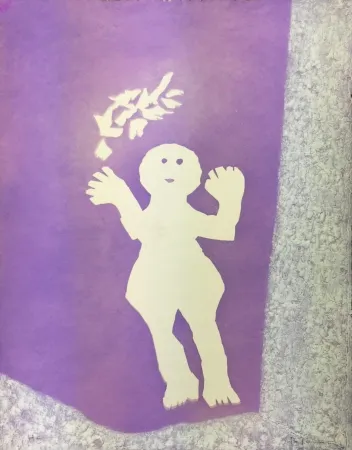 Гравюра Tamayo - NIÑO CON PAJARO