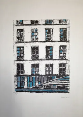 Литография Tamburi - Finestre bianche