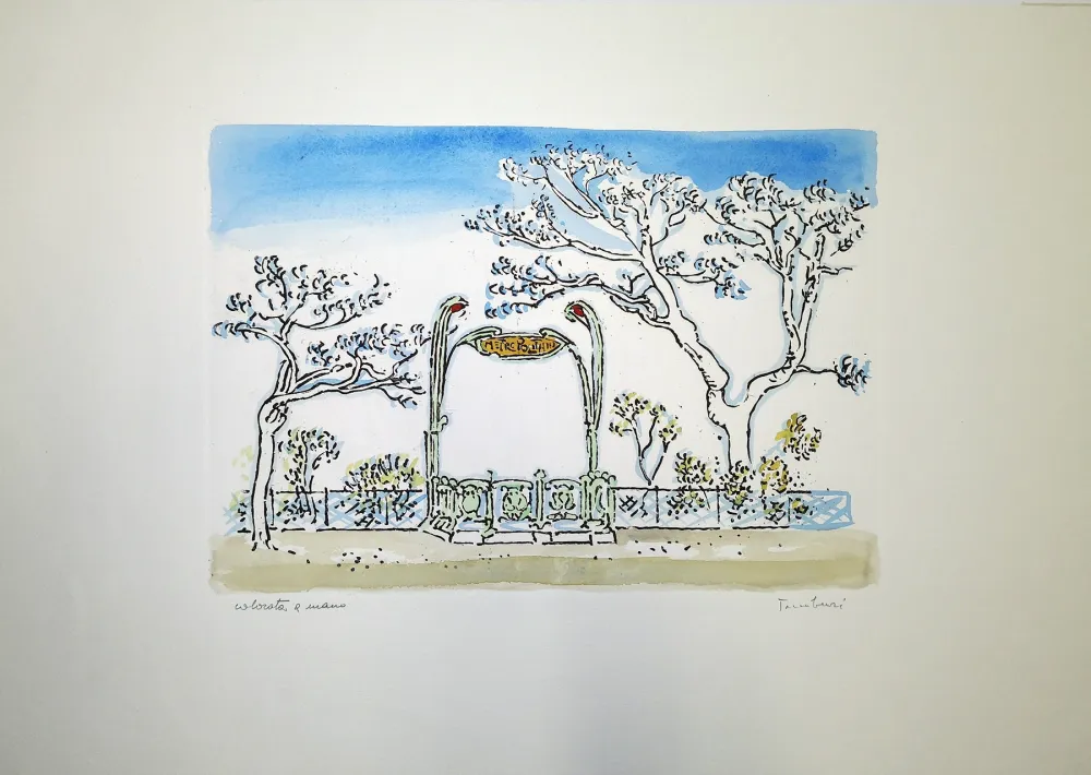 Офорт Tamburi - Metropolitana