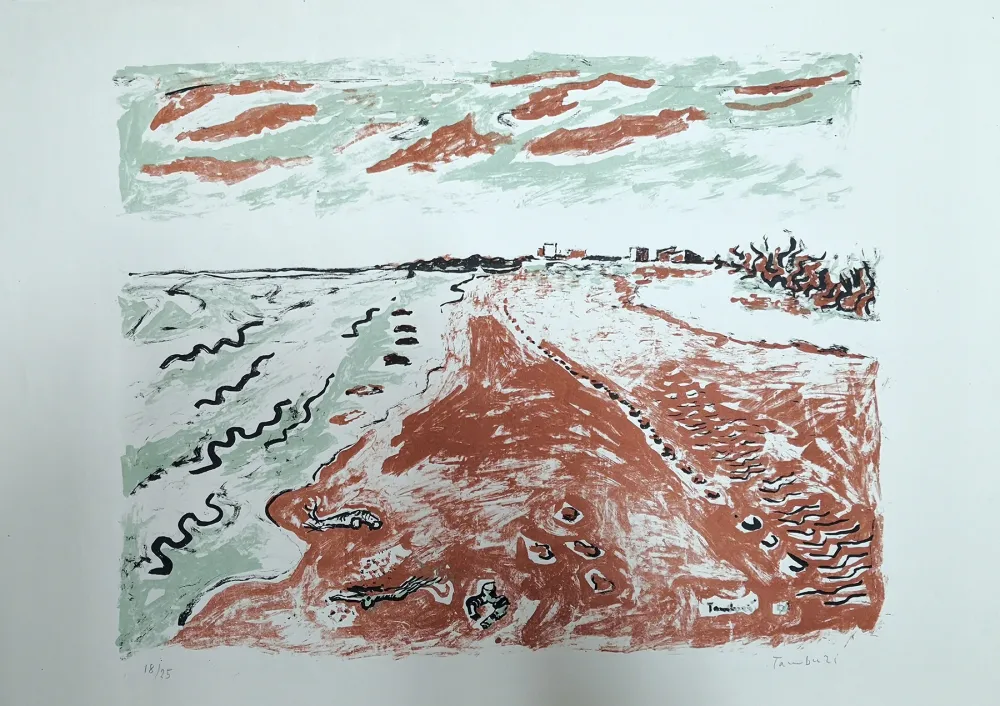Литография Tamburi - Paesaggio