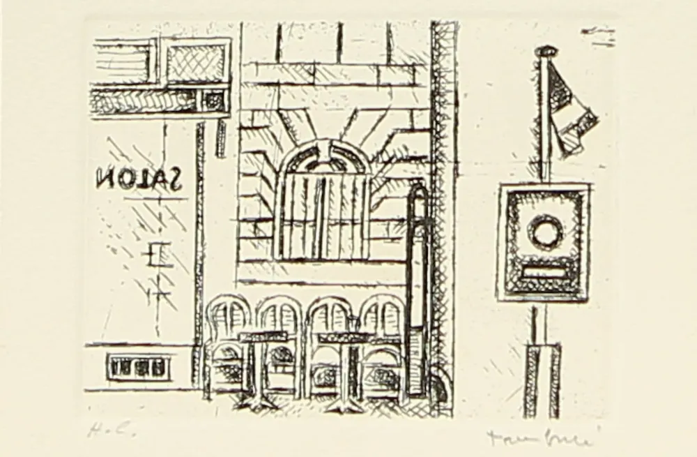 Гравюра Tamburi - SENZA TITOLO