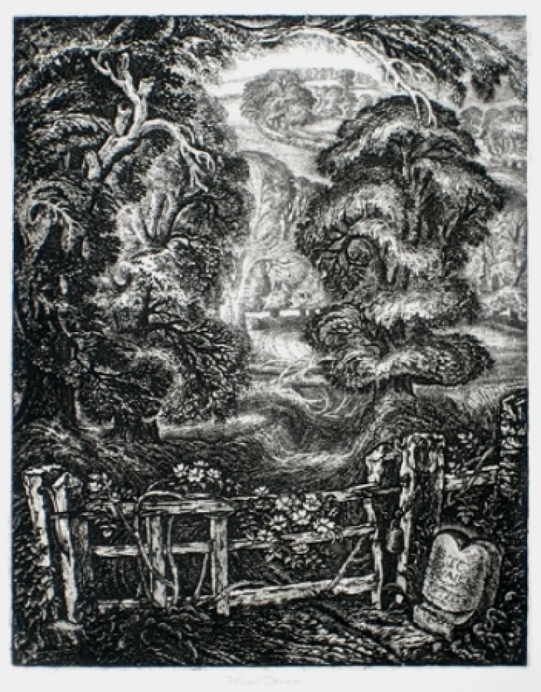 Гравюра Tanner - The Old Road:  Elegy for the English Elm I