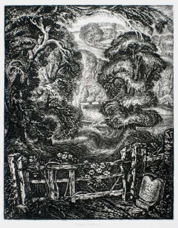 Гравюра Tanner - The Old Road:  Elegy for the English Elm I