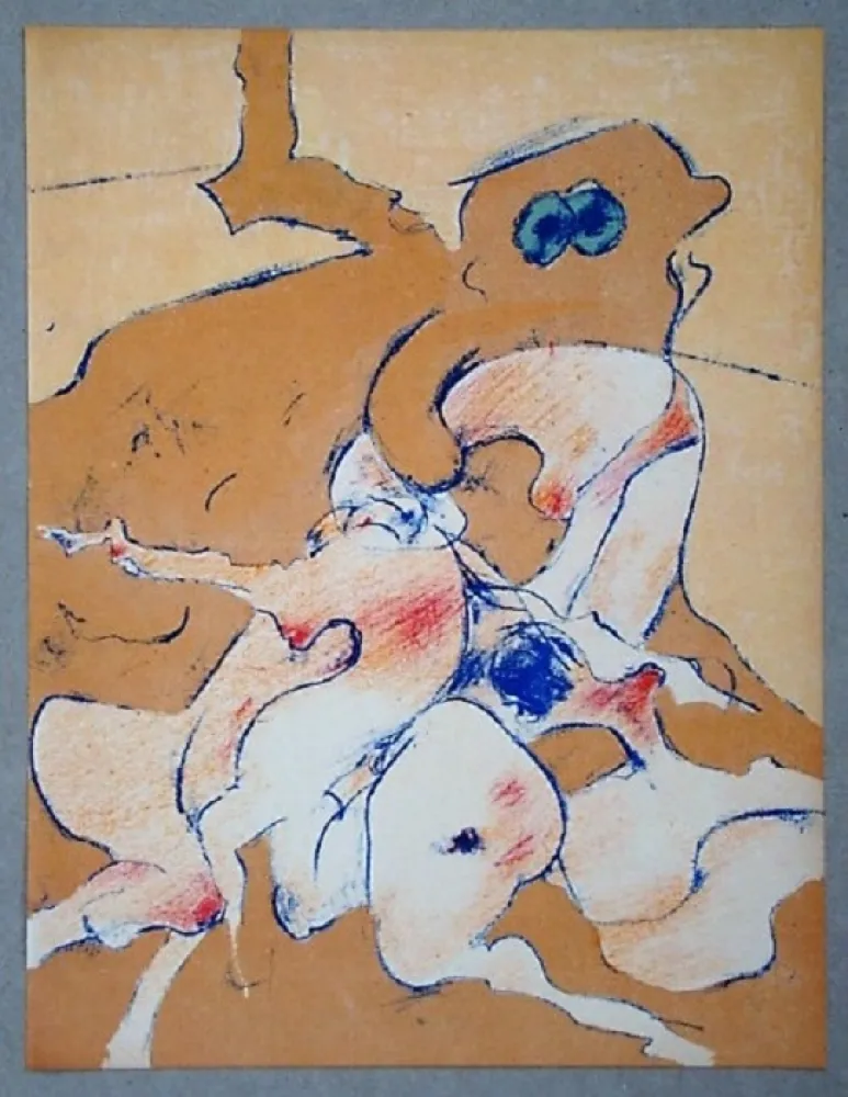 Литография Tanning - Lithographie originale pour XXe Siècle