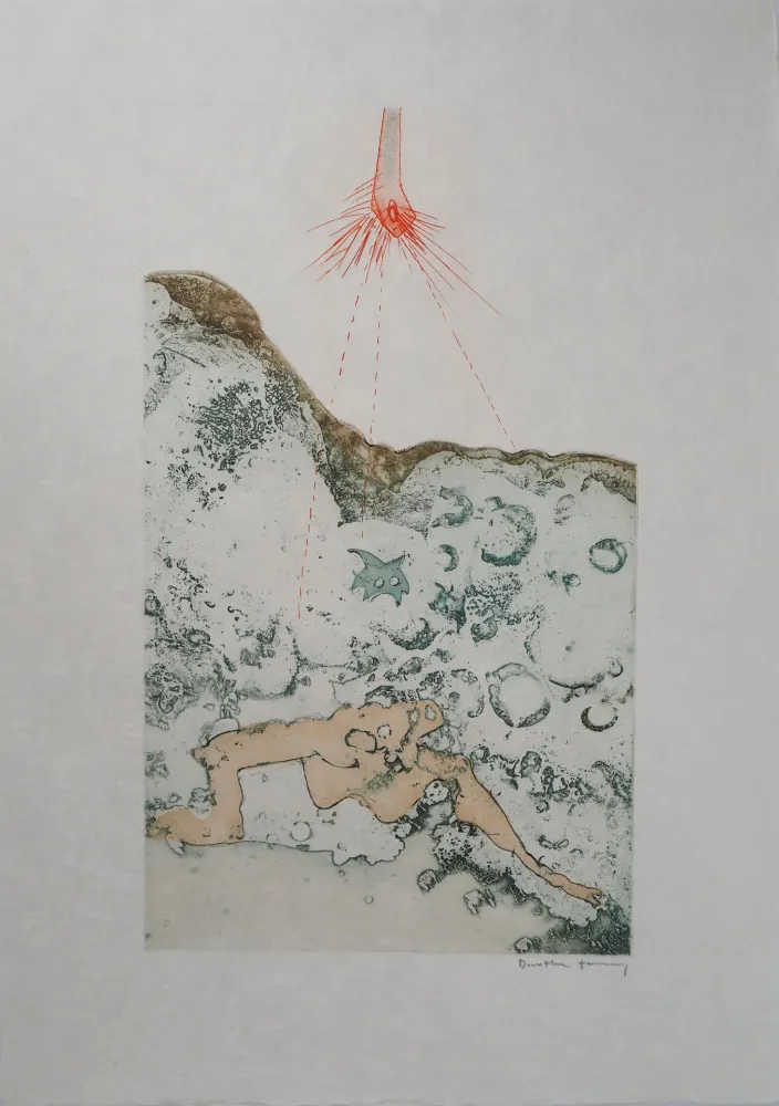 Гравюра Tanning - Rayons du soleil,