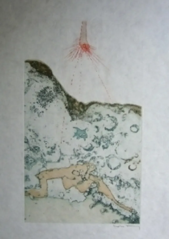 Акватинта Tanning - Sans titre