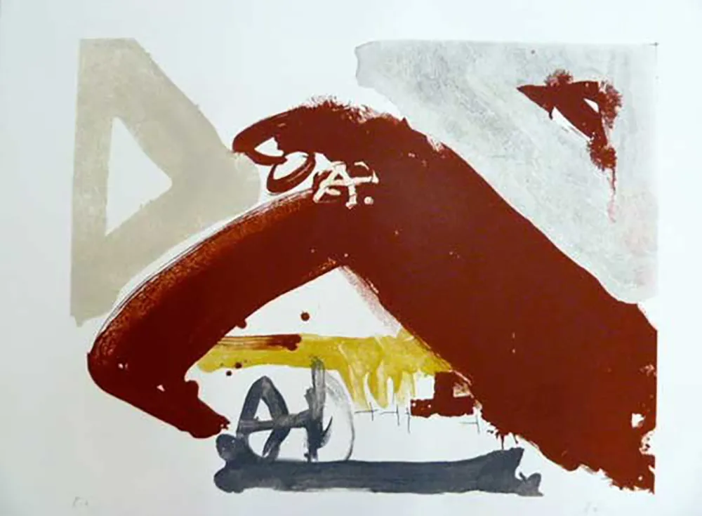 Литография Tàpies - 618. Sin Título