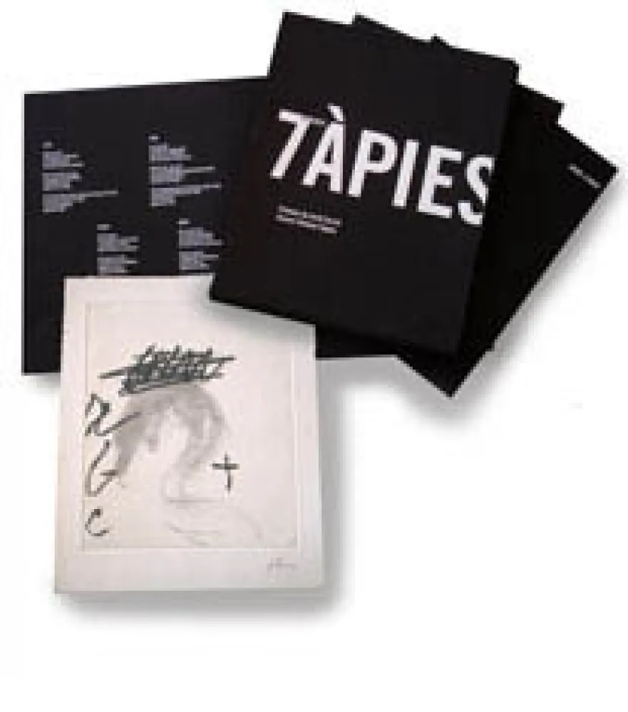 Иллюстрированная Книга Tàpies - 7 poemes a Tàpies
