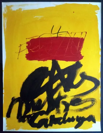 Афиша Tàpies - Als mestres de Catalunya