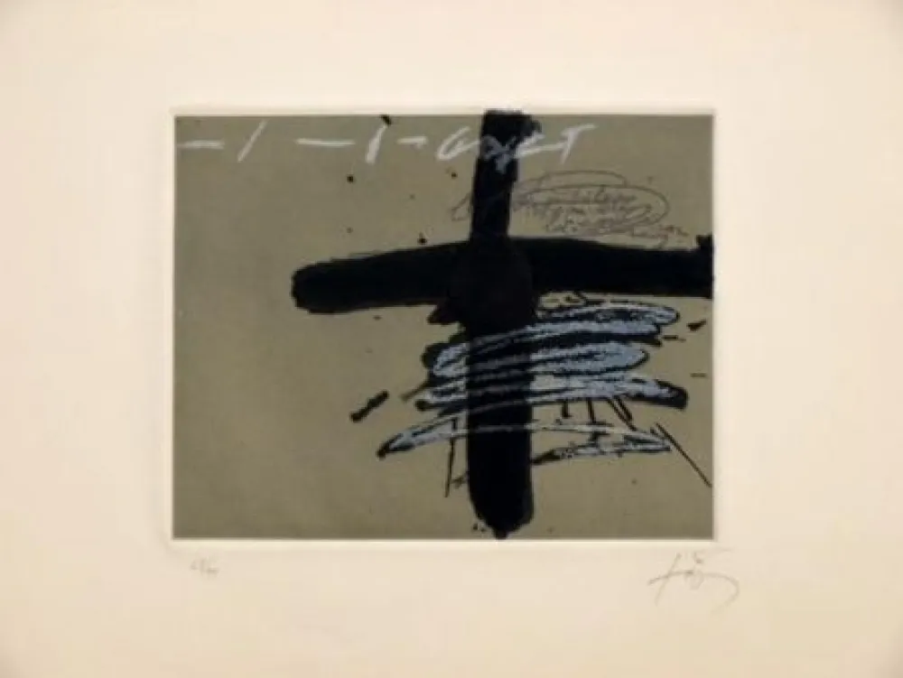 Офорт Tàpies - Aparicions 8