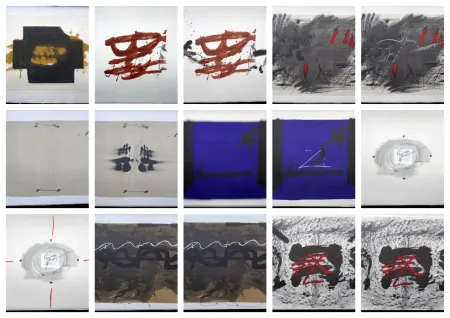 Литография Tàpies - Artist Book Nocturn Matinal (with complet Portfolio)