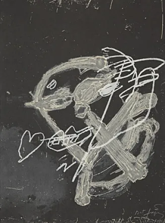 Карборунд Tàpies - Blanc sur noir