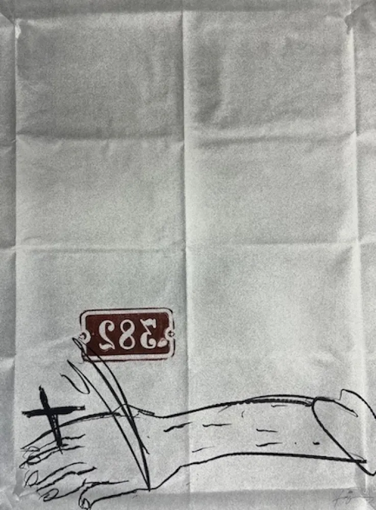 Литография Tàpies - Bras et chiffres