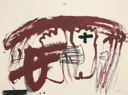 Офорт Tàpies - Carmí 6 (Karminrot 6) 