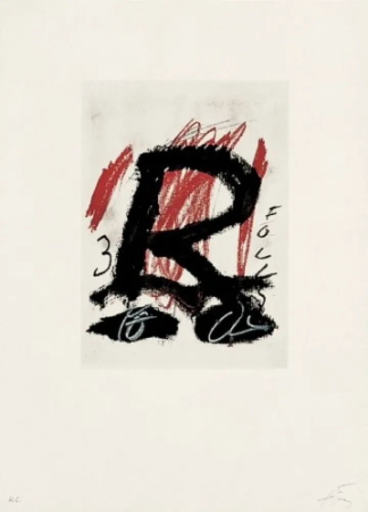 Литография Tàpies - Clau-5