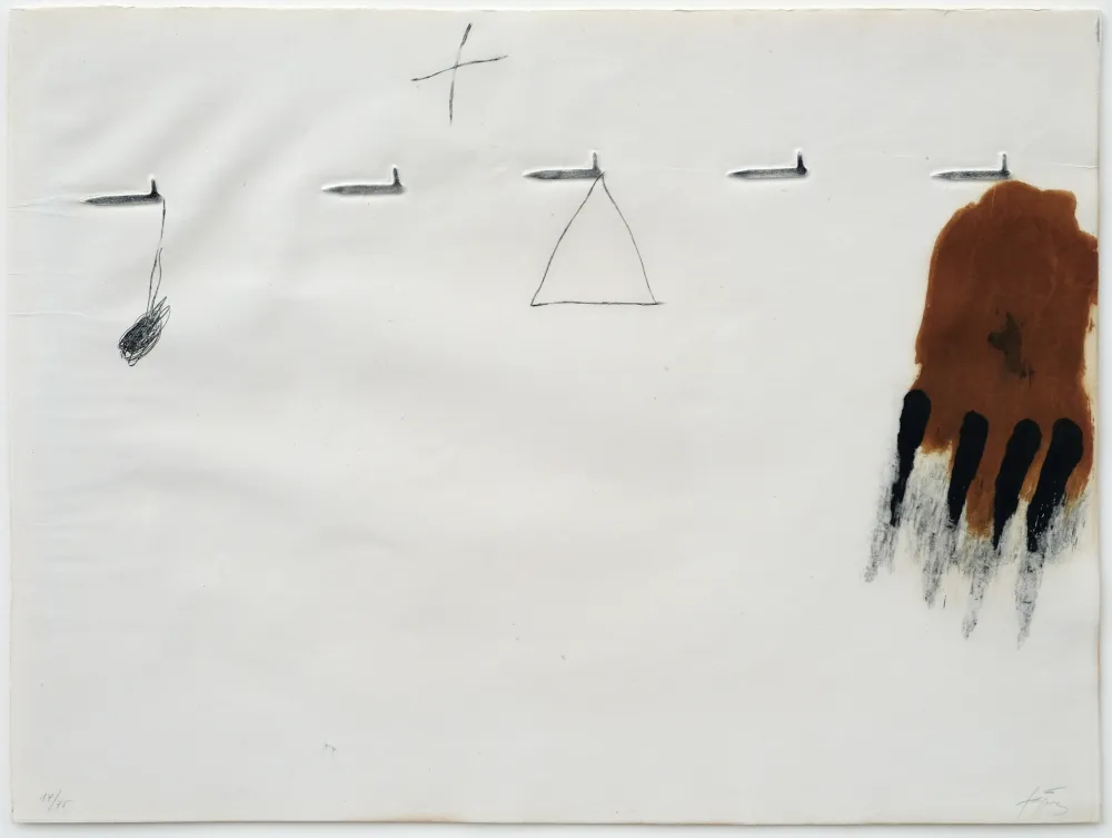 Офорт Tàpies - Claus i ditades