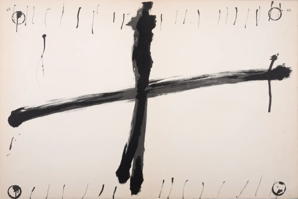 Литография Tàpies - Composition, C. 1970