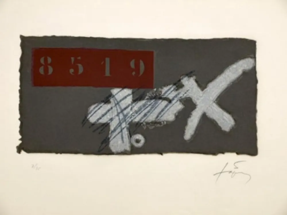 Офорт Tàpies - CREU I ICS