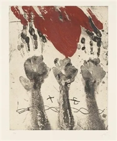 Гравюра Tàpies - Empreintes de mains