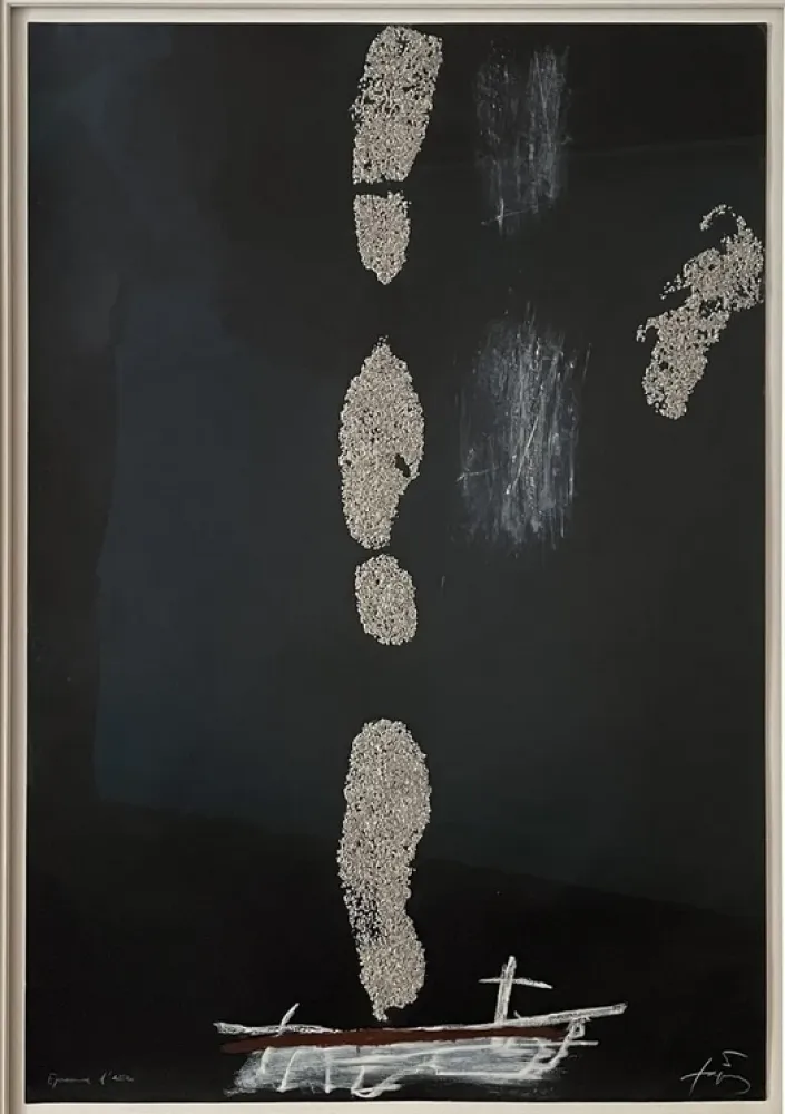 Офорт Tàpies - Empreintes de pas