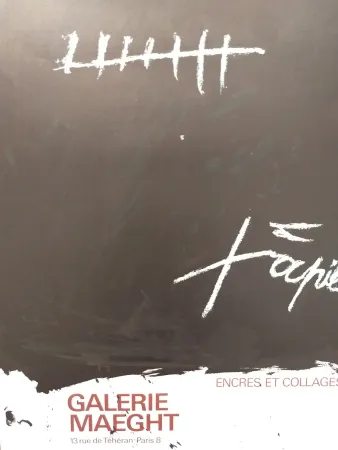 Афиша Tàpies - Encres et collages