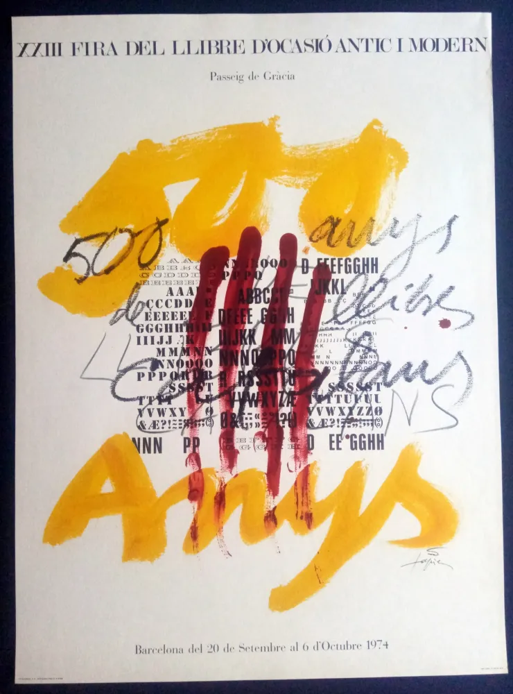 Афиша Tàpies - Fira del llibre Antíc i Modern