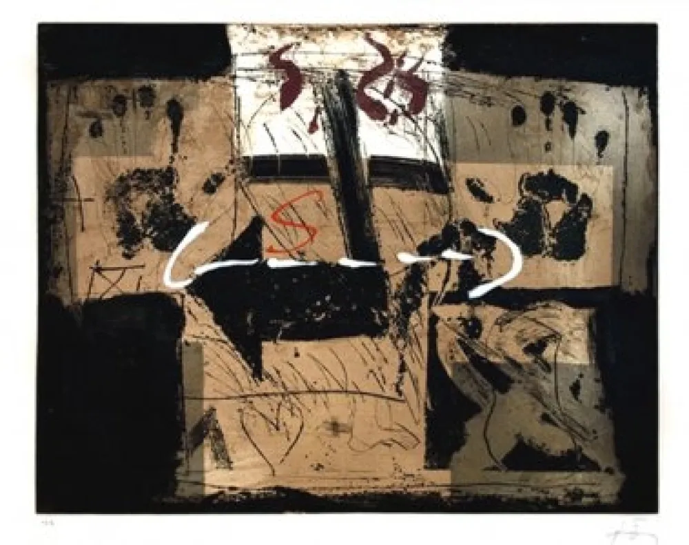 Офорт Tàpies - Flecha