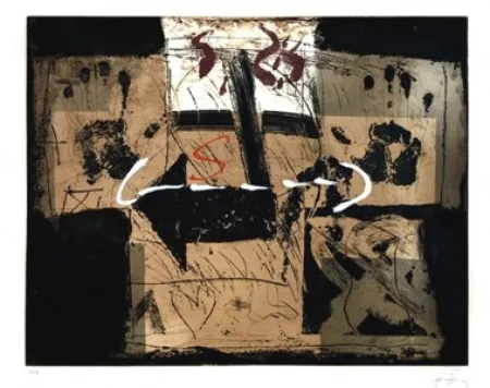 Офорт Tàpies - Flecha