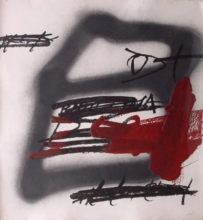 Офорт Tàpies - FORMA OMBREJADA