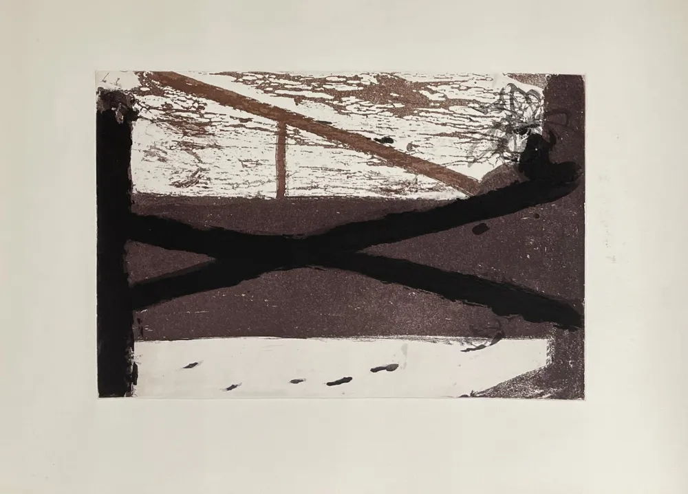 Гравюра Tàpies - Le lit