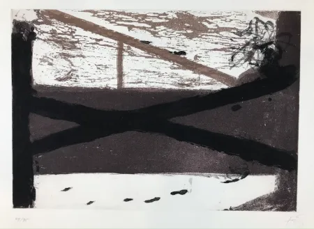 Офорт Tàpies - Le lit