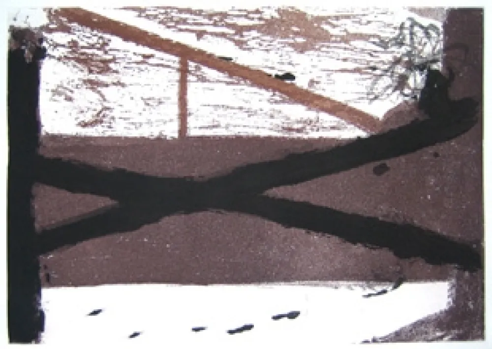 Гравюра Tàpies - Le lit